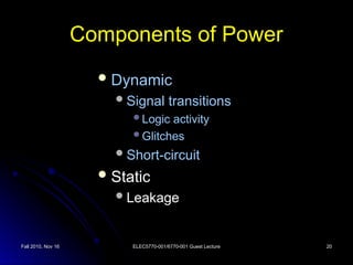 VLSI for Low Power design and circuit.ppt