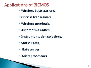 Bicmos Bicmos inverter-and latchup problem-u1 ppt | PPT