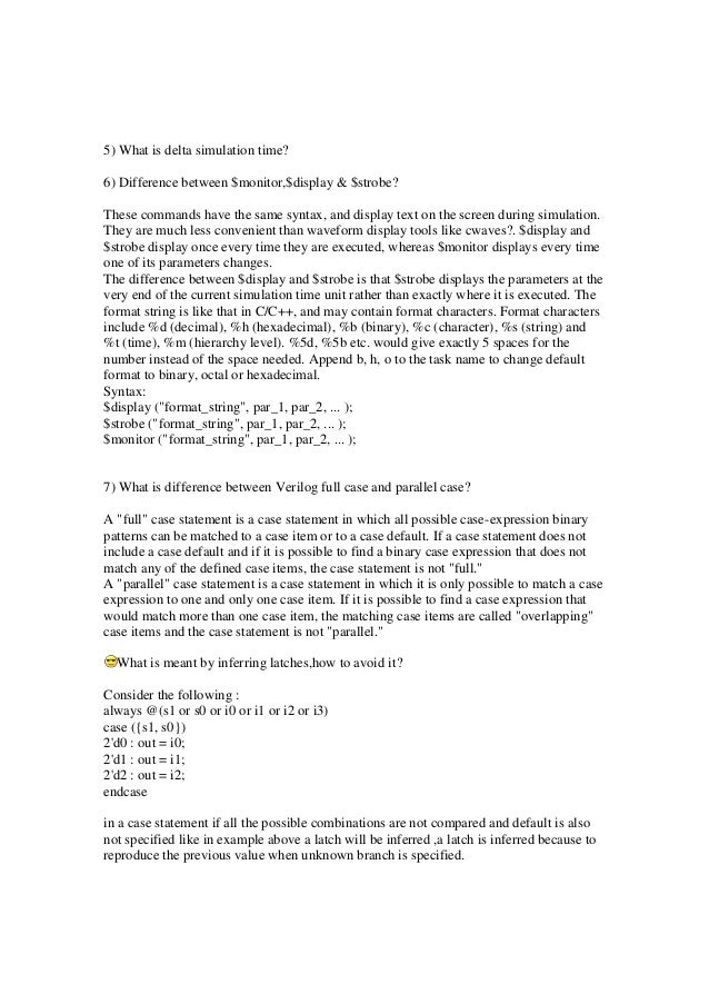 Vlsi Interview Questions1