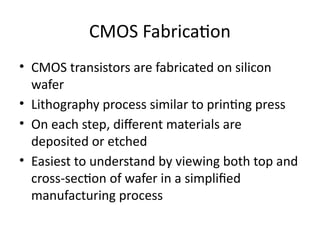 VLSI ist chapter cmos fabrication process | PPTX