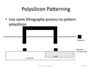 VLSI ist chapter cmos fabrication process | PPTX