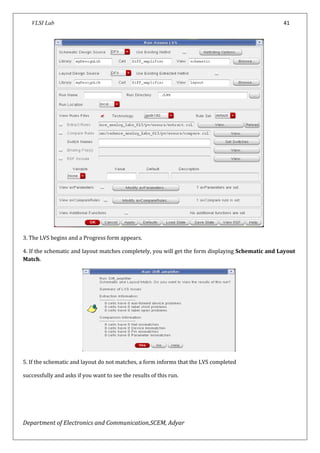 Sample Lvs Program Form Vlsi lab manual_new | PDF