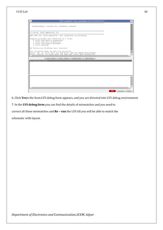 Sample Lvs Program Form Vlsi lab manual_new | PDF