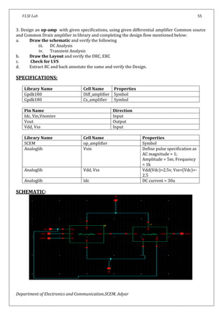 Vlsi lab manual_new | PDF