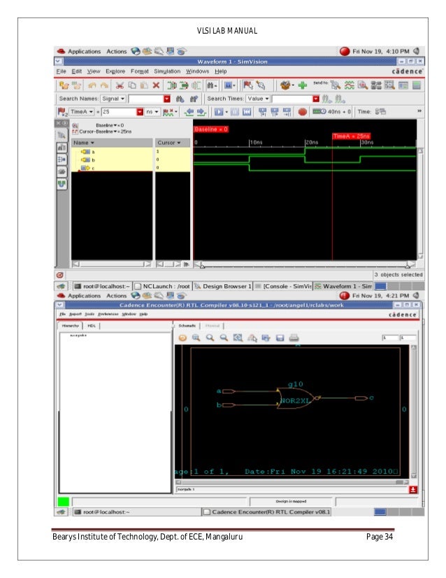 VLSI lab report using Cadence tool
