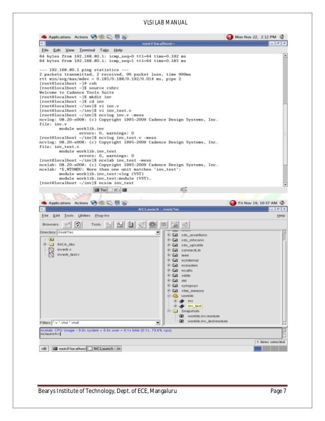 VLSI lab report using Cadence tool