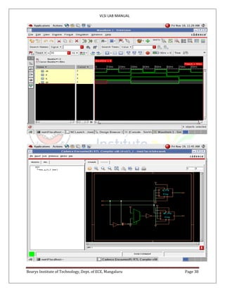 VLSI LAB MANUAL
Bearys Institute of Technology, Dept. of ECE, Mangaluru Page 38
 