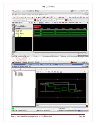 VLSI LAB MANUAL
Bearys Institute of Technology, Dept. of ECE, Mangaluru Page 46
 