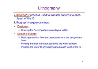 CMOS VLSI Fabrication Technology: From Lithography to Advanced CMOS ...