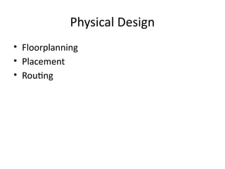 Comprehensive Introduction to VLSI: Concepts, Design Flow, and ...