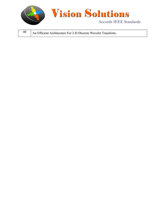 Vlsi mini project list 2013 | PDF | Programming Languages | Computing