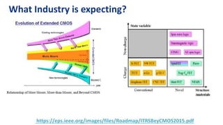 What Industry is expecting?
https://eps.ieee.org/images/files/Roadmap/ITRSBeyCMOS2015.pdf
 