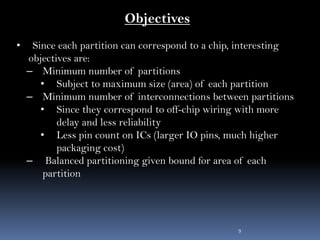 Vlsi physical design automation on partitioning | PPTX