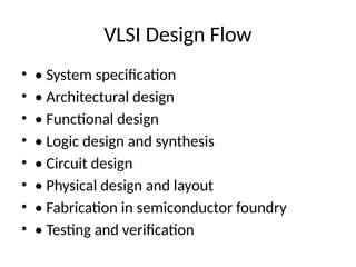 Comprehensive Overview of VLSI Technology: Design, Components, and ...