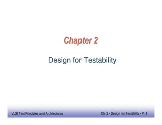 VLSI Design for testability notes for ece | PPT