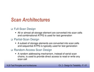 Random Access Scan VLSI Design for testability notes for ece | PDF