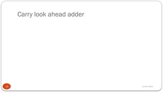 Carry look ahead adder
12/03/2024
19
 