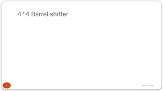 4*4 Barrel shifter
12/03/2024
7
 