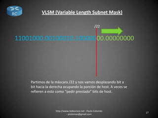 Cálculo VLSM y subredes | PPTX