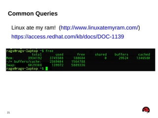 User and Kernel address space Kernel User Kernel User 32bit 64bit 3Gb 1GB 256TB 256TB 