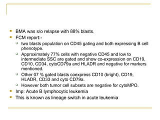 Lineage switch in Acute Leukemia | PPT | Blood Disorders | Diseases and ...