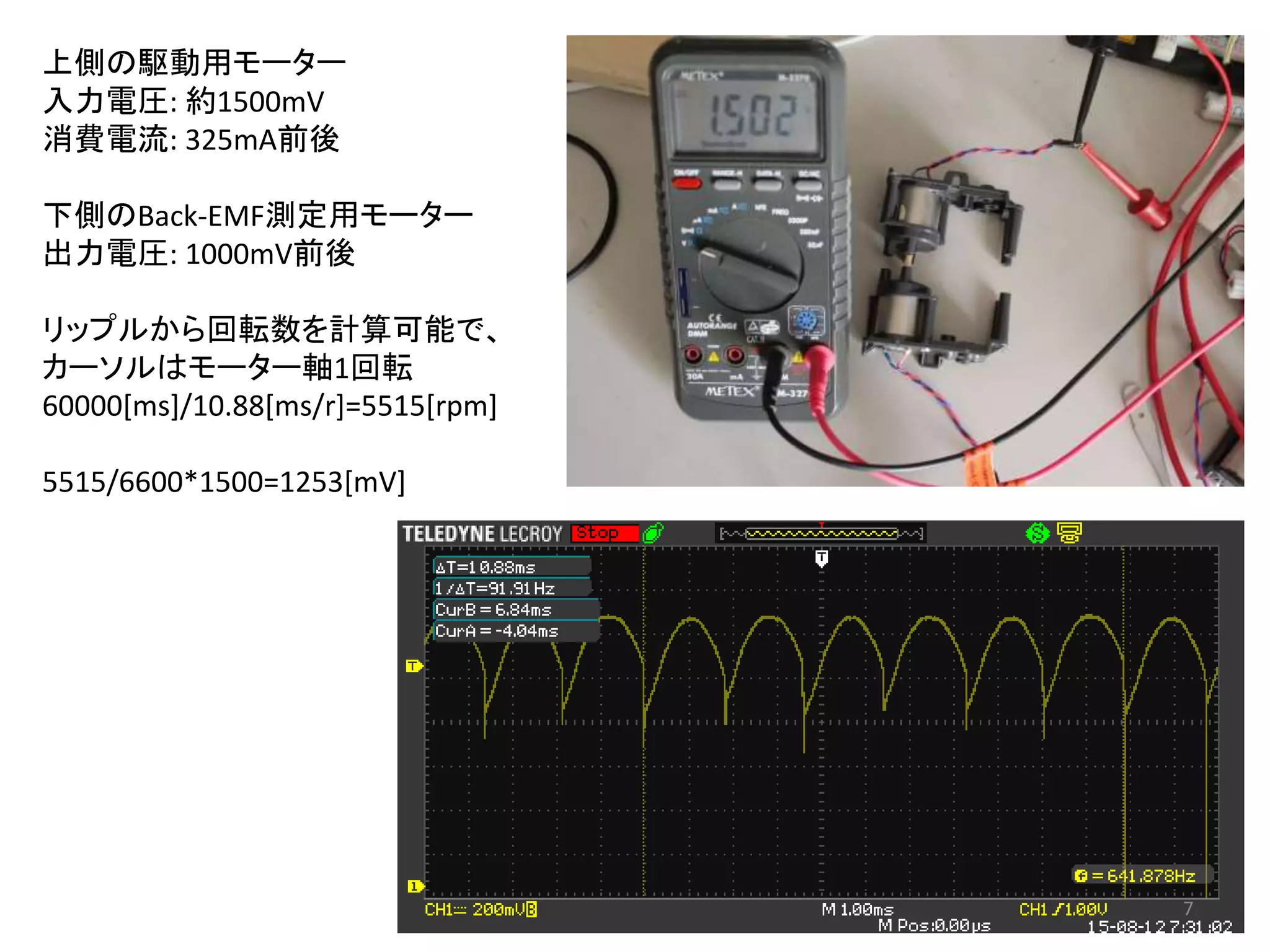モーターを低速で定速で動かしてみる | PPTX