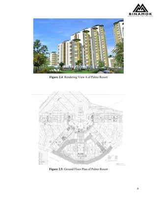 6
Figure 2.4: Rendering View 4 of Palmz Resort
Figure 2.5: Ground Floor Plan of Palmz Resort
 