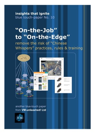 insights that ignite: blue touch-papers
from VM-unleashed! Ltd
“on-the-job” to “on-the-edge” training:
blue touch-paper no.10
another blue-touch paper
from VM-unleashed! Ltd
 