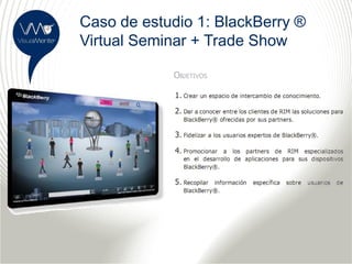 Caso de estudio 1: BlackBerry ®
Virtual Seminar + Trade Show
 