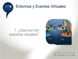Entornos y Eventos Virtuales




   1. ¿Qué son los
entornos virtuales?
 