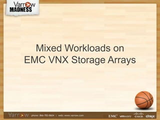 Mixed Workloads on
EMC VNX Storage Arrays
 