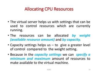 Managing Virtual Hard Disk and Virtual Machine Resources | PPTX