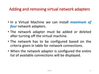 Virtual Machine Adapter Managing Virtual Hard Disk and Virtual Machine Resources | PPTX