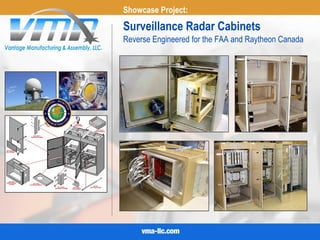 Surveillance Radar Cabinets
Reverse Engineered for the FAA and Raytheon Canada
Showcase Project:
 