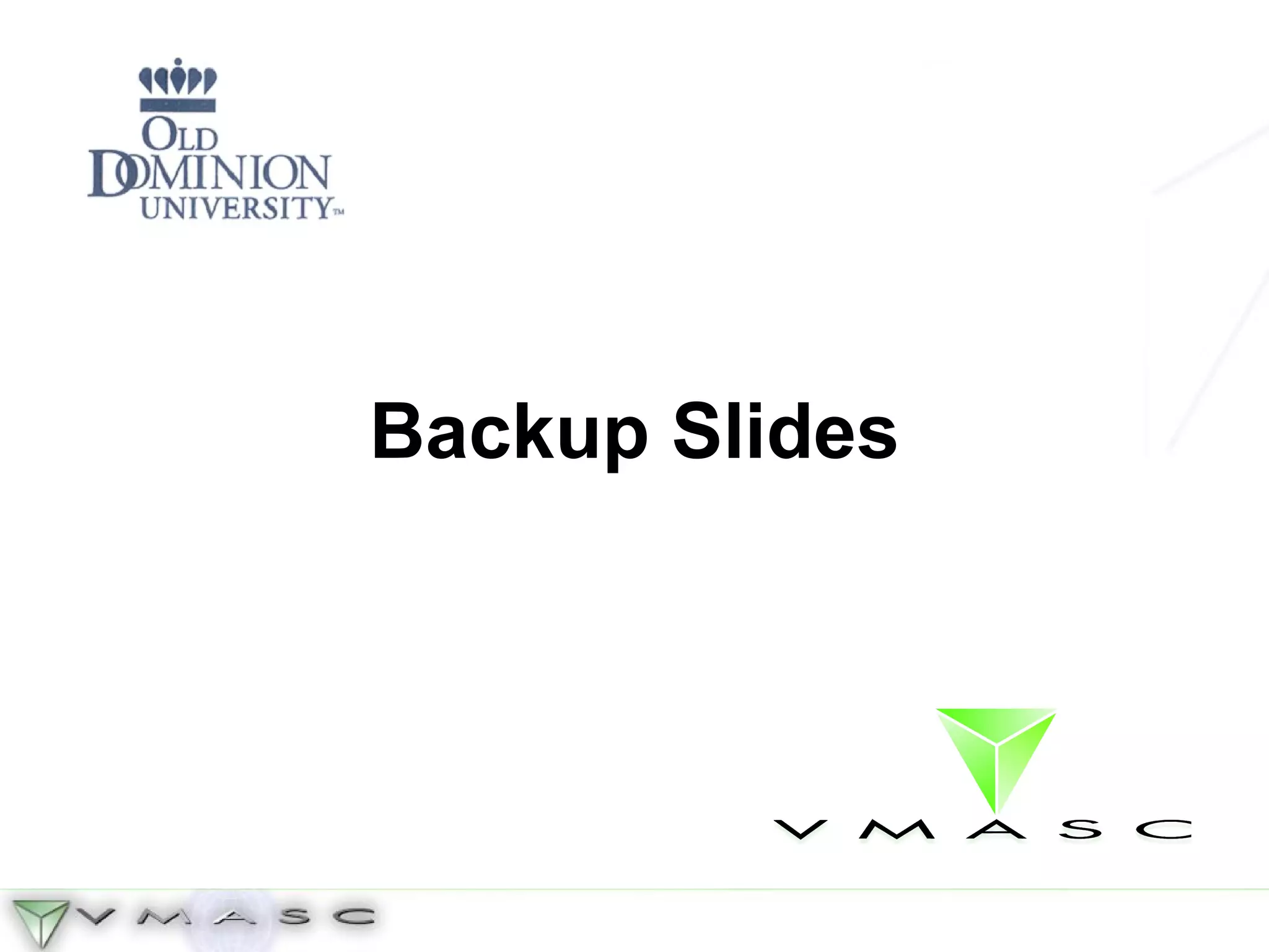 Backup Slides 