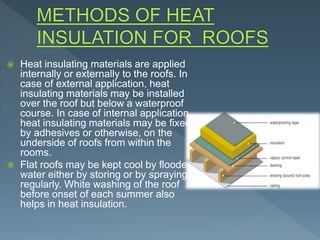 Materials and Usage of Treatment for Thermal Insulation | PPTX
