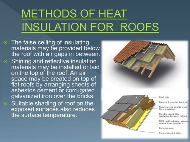 Materials and Usage of Treatment for Thermal Insulation | PPT