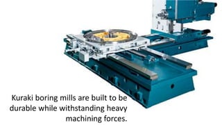 Boring mills are used in the following industries:
transportation - mining - oil & gas - energy - aerospace - defense
 