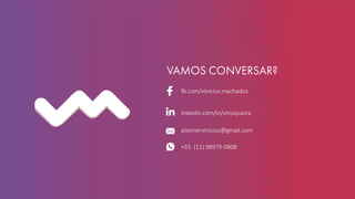 fb.com/vinicius.machados
linkedin.com/in/vmsiqueira
planner.vinicius@gmail.com
+55 (11) 98979-0808
 