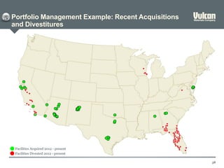 Portfolio Management Example: Recent Acquisitions
and Divestitures
58
5
Facilities Acquired 2012 - present
Facilities Divested 2012 - present
 