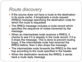 MOBILE COMPUTING MANETS,ROUTING ALGORITHMS | PPTX