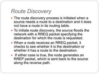 MOBILE COMPUTING MANETS,ROUTING ALGORITHMS | PPTX