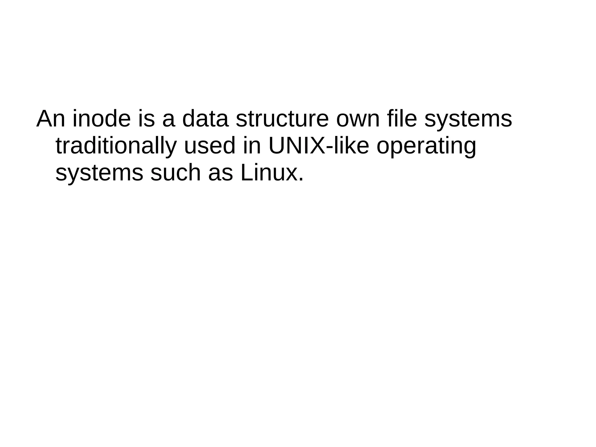 File System Is a means to organize data expected to be retained after a program terminates by providing procedures to store, retrieve and update data, as well as manage the available space on the device(s) which contain it. 