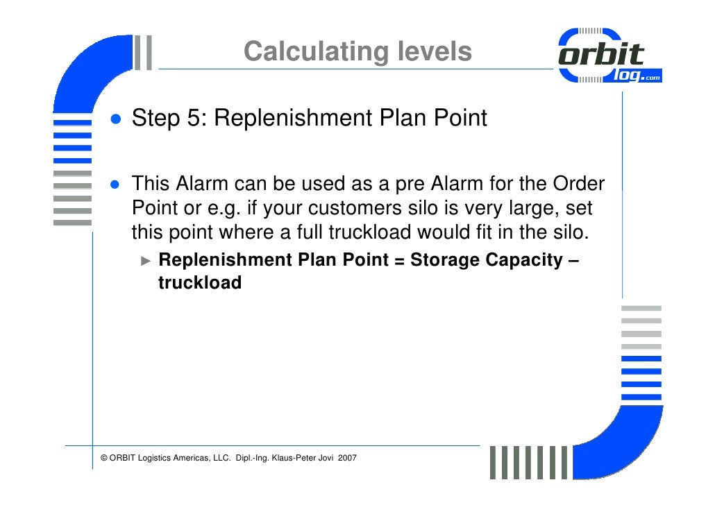 VMI How To Determine Alarm Levels