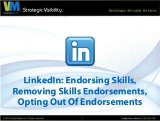 Strategic Visibility. Be strategic. Be visible. Be found.
© 2014 Visibly Media LLC. All rights reserved. lisa@visiblymedia...