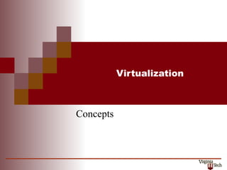 Virtualization
Concepts
 