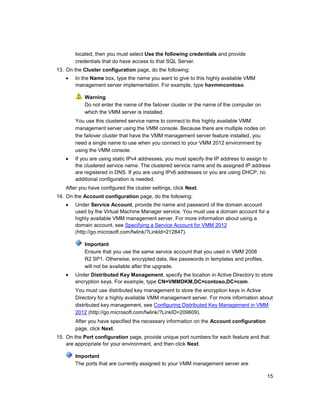 Vmm 2012 upgrade | PDF