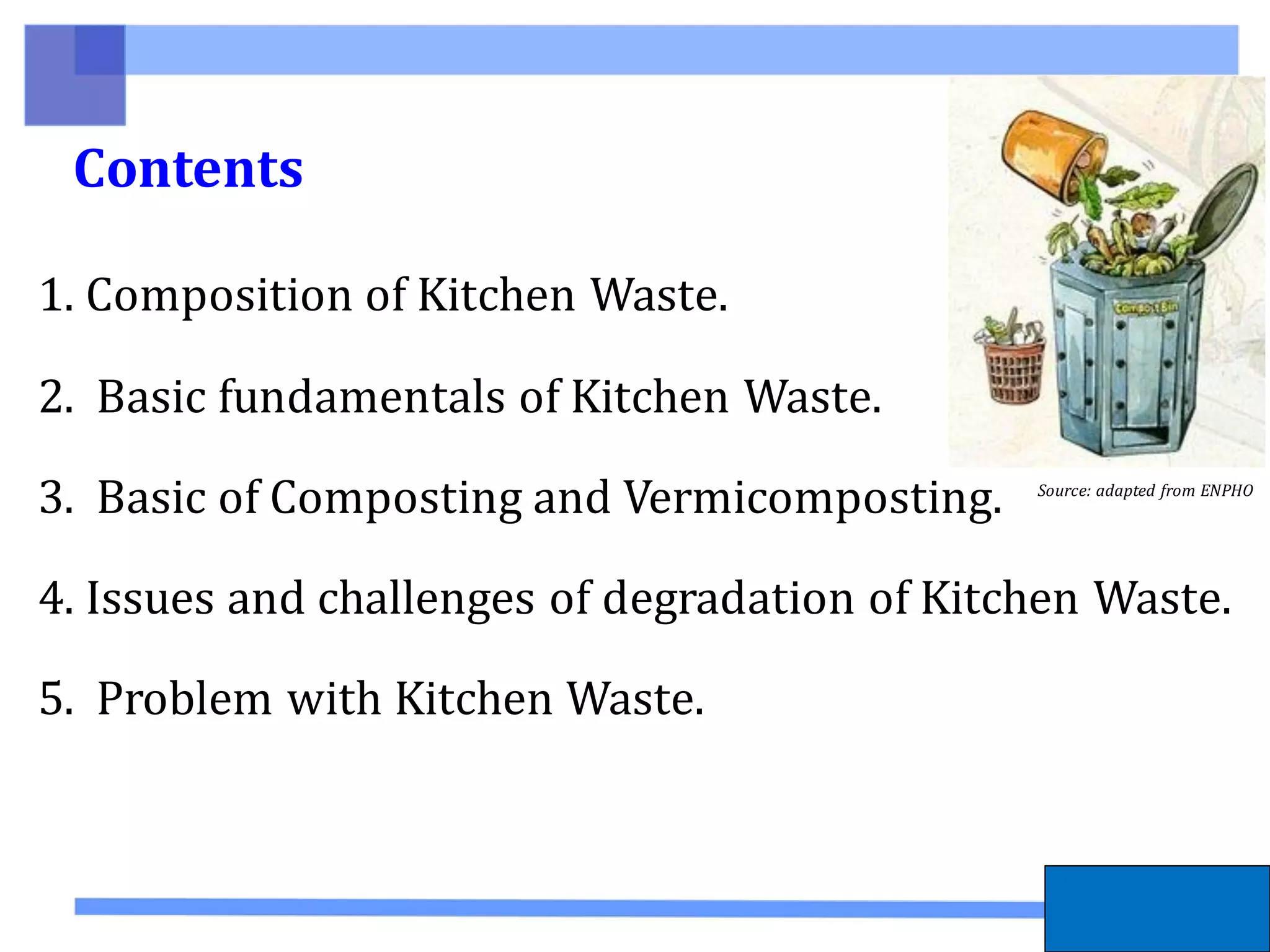 Composting & Vermicomposting for Kitchen Waste | PDF