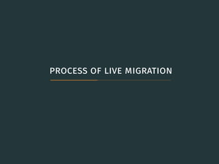 process of live migration
 