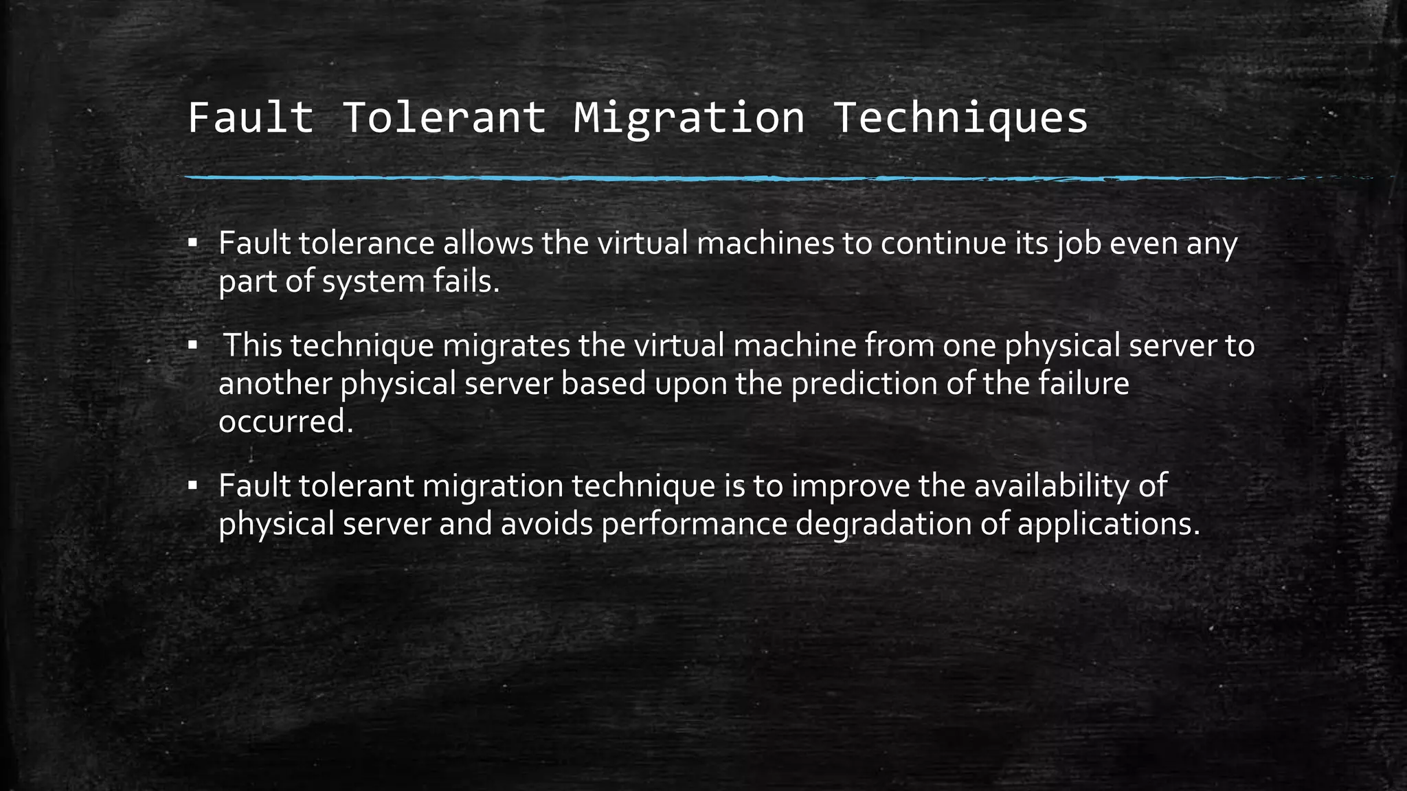 Vm Migration Techniques PPTX Vm migration techniques pptx